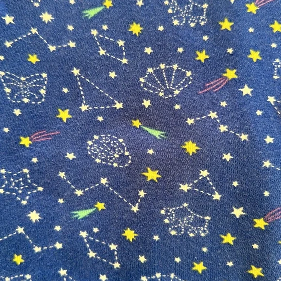 American Girl Wellie Wishers starry sky pajamas size 4 - Picture 2 of 7